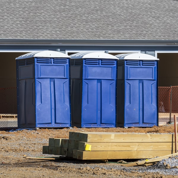 what is the expected delivery and pickup timeframe for the portable restrooms in Santa Clara Pueblo